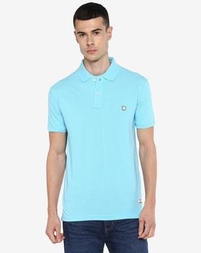 slim fit polo t-shirt with short sleeves