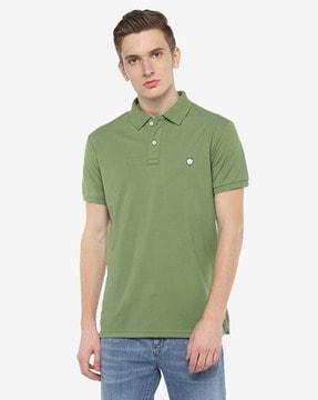 slim fit polo t-shirt with short sleeves