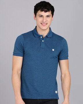 slim fit polo t-shirt with short sleeves