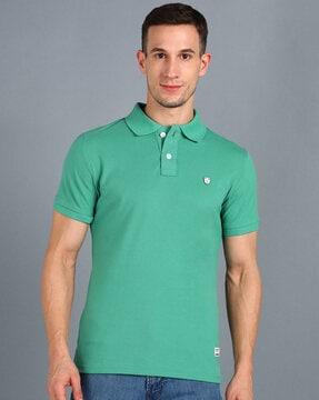 slim fit polo t-shirt with short sleeves