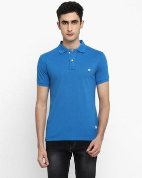 slim fit polo t-shirt with short sleeves