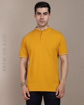 slim fit polo t-shirt with short sleeves