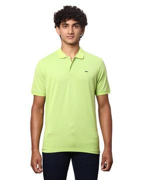 slim fit polo t-shirt with short sleeves