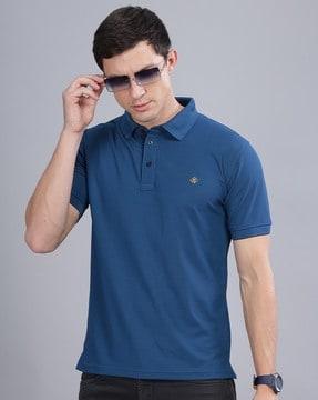 slim fit polo t-shirt with short sleeves