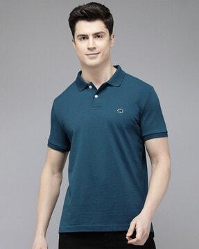 slim-fit polo t-shirt