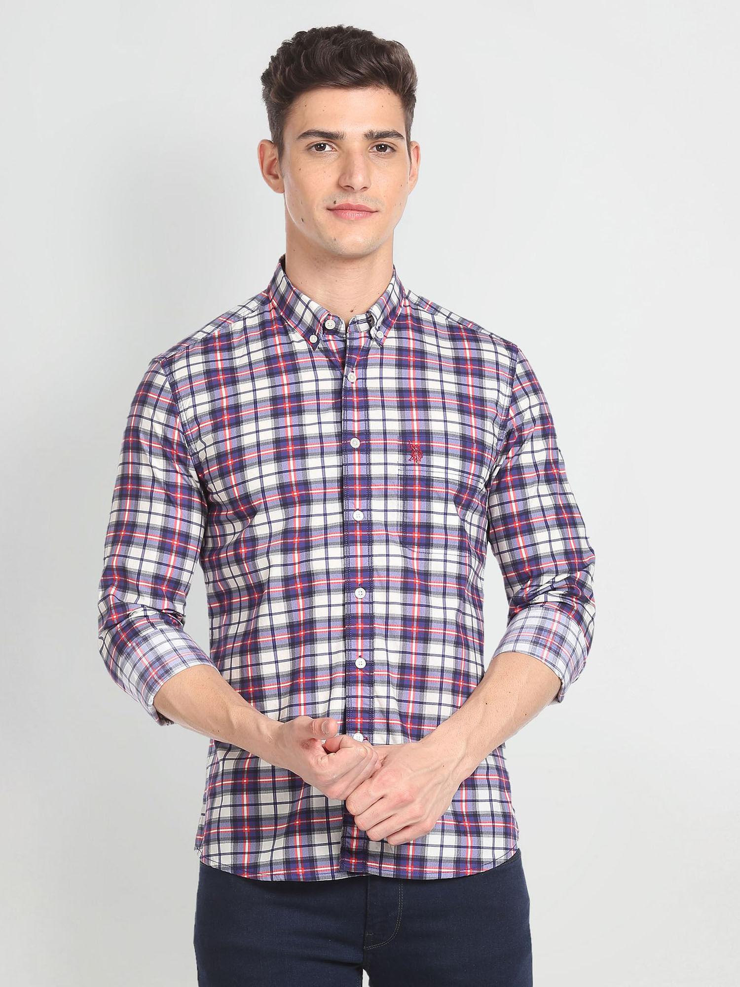 slim fit pure cotton casual shirt