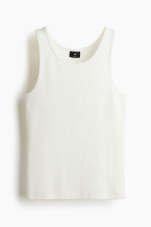 slim fit ribbed vest top