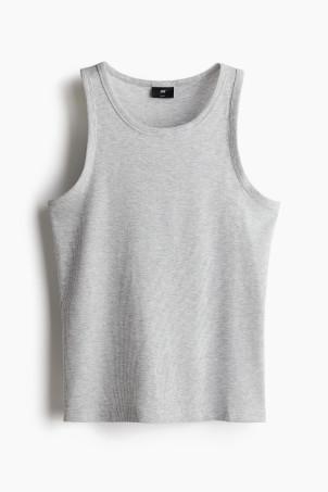 slim fit ribbed vest top