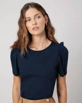 slim-fit round-neck t-shirt