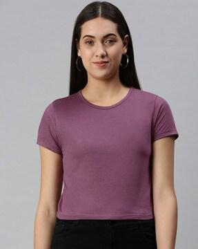 slim fit round-neck t-shirt