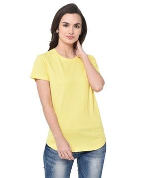 slim fit round-neck top