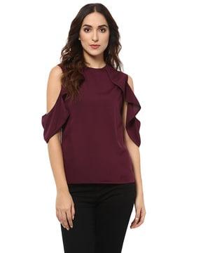 slim fit round neck tunic