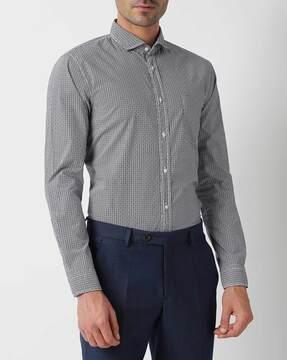 slim-fit shirt in cotton