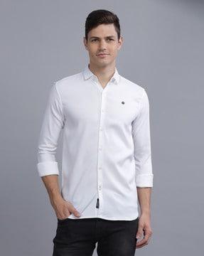 slim fit shirt with full sleeves