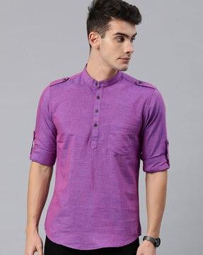 slim fit short kurta