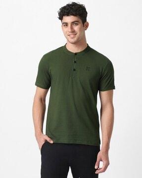 slim fit short-sleeve polo t-shirt