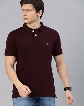 slim fit short sleeves polo t-shirt