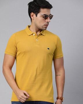 slim fit short sleeves polo t-shirt