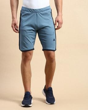 slim fit shorts with elasticated waist