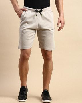 slim fit shorts with elasticated waist