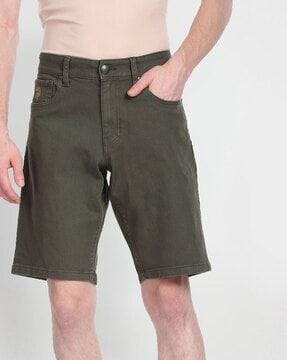 slim fit shorts with insert pockets