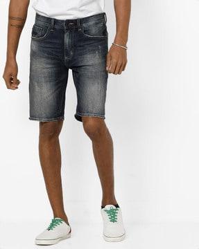 slim fit shorts with insert pockets