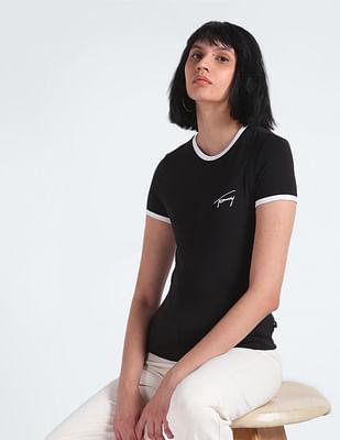 slim fit signature logo t-shirt