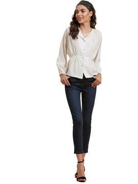 slim fit solid pants