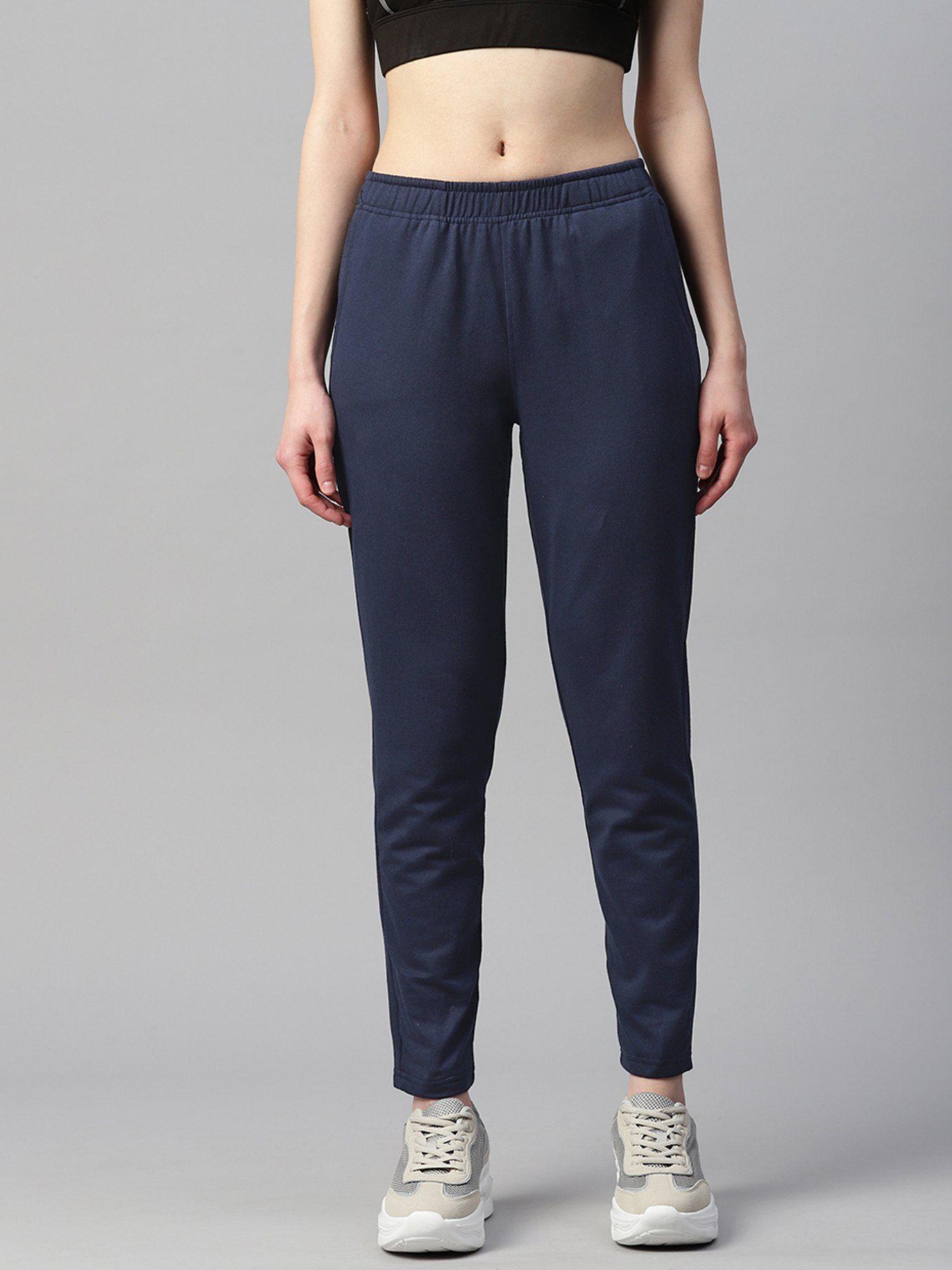 slim fit solid track pant