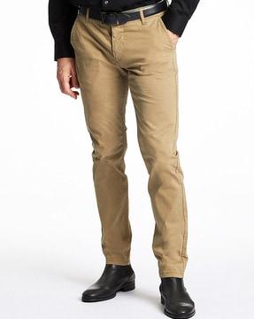 slim fit stretch trousers