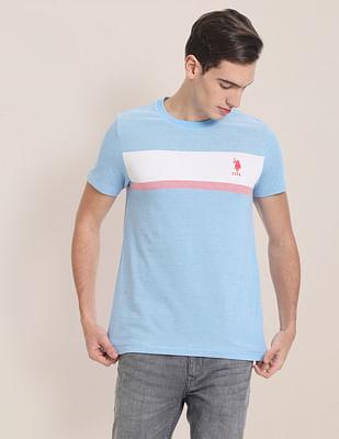 slim fit striped birdseye t-shirt