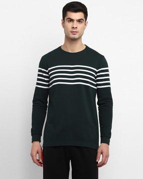 slim fit striped crew-neck t-shirt