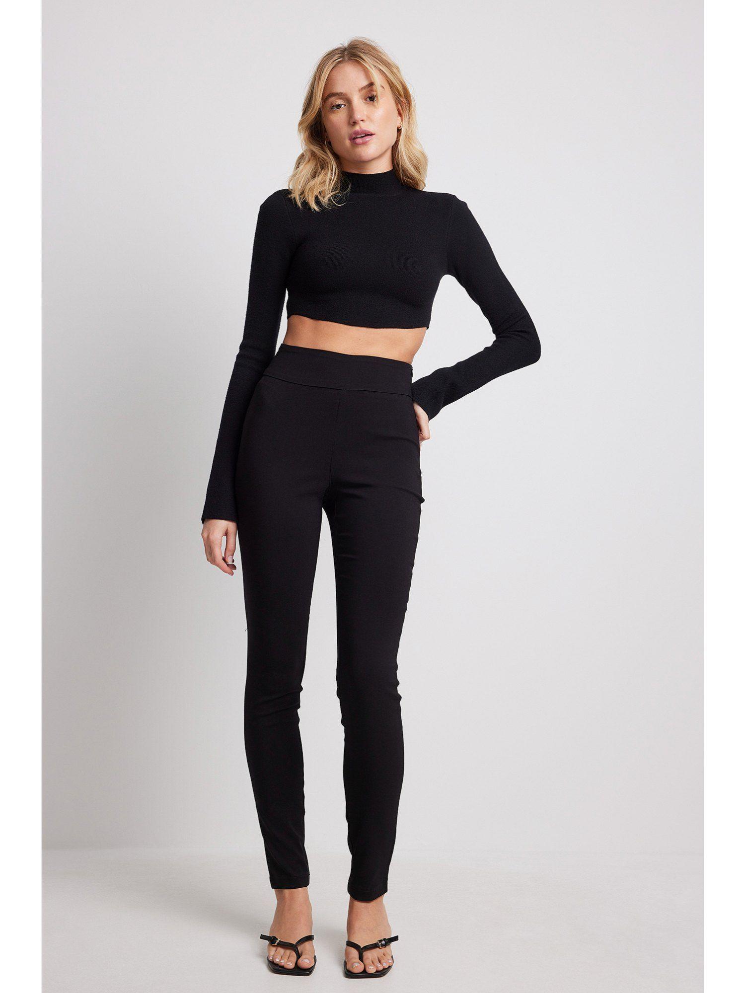 slim-fit super stretch pants-black