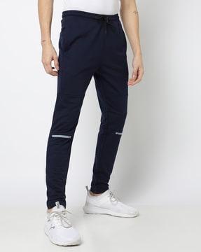 slim fit track pants with insert pockets