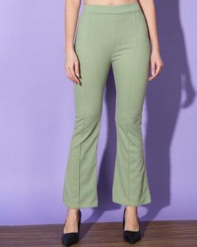 slim fit trousers with elasticated waist