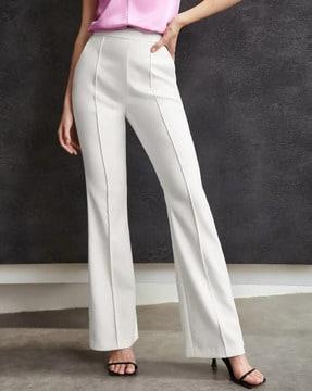 slim fit trousers with elasticated waistband