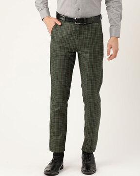 slim fit trousers with insert pocket 