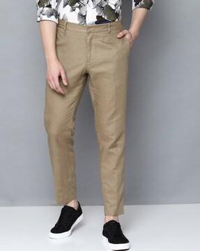 slim fit trousers with insert pocket