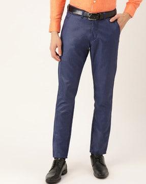 slim fit trousers with insert pockets