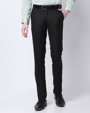 slim fit trousers with insert pockets