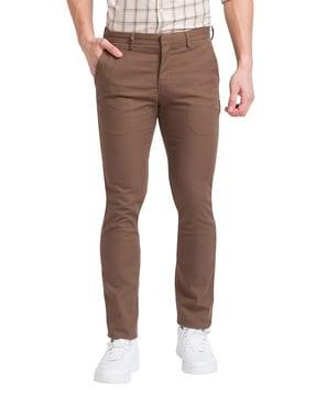 slim fit trousers with insert pockets