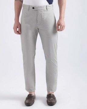 slim fit trousers with insert pockets