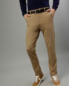 slim fit trousers with insert pockets