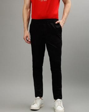 slim fit trousers with insert pockets