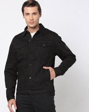 slim fit trucker jacket