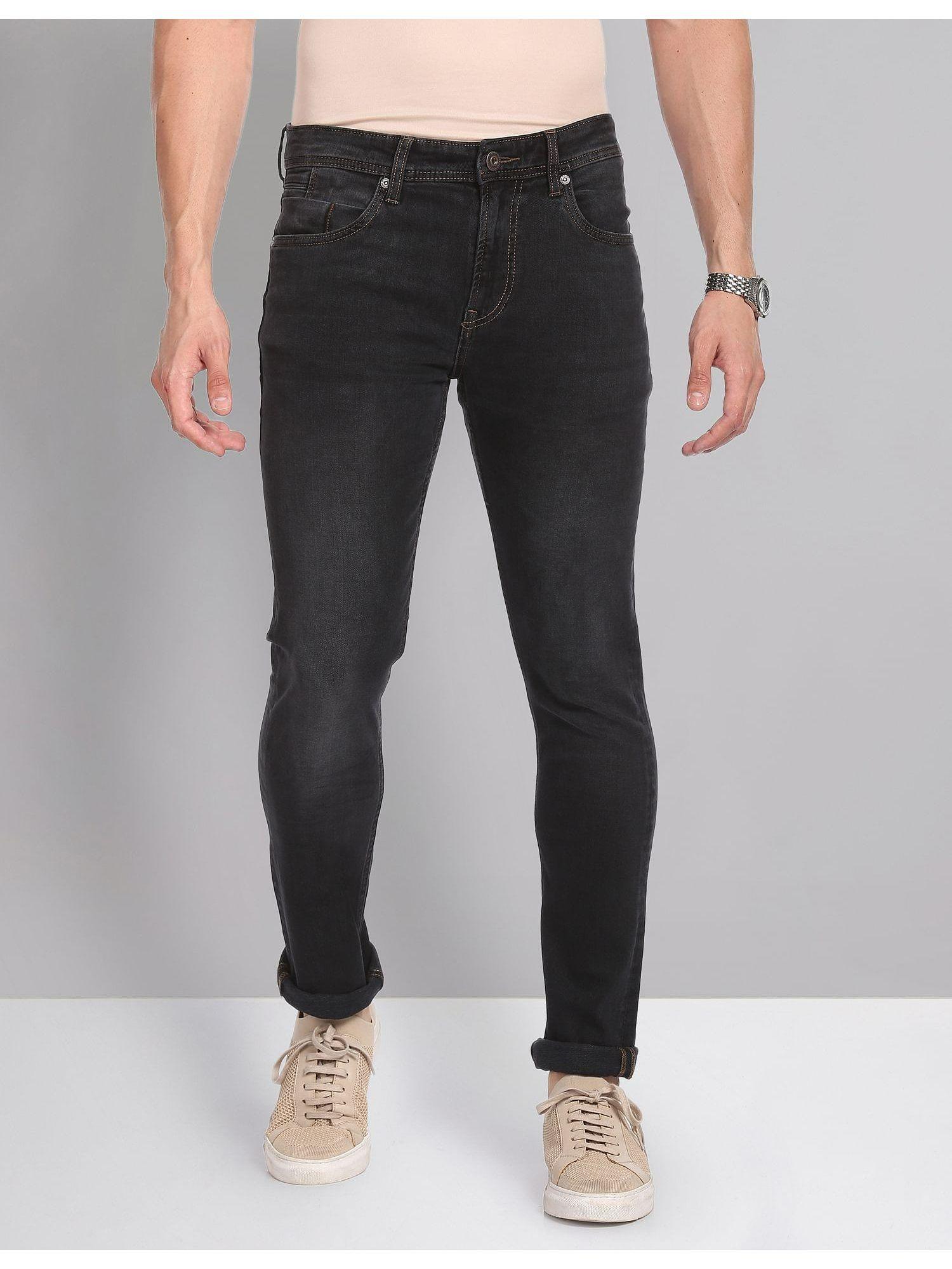 slim fit twill all day black jeans