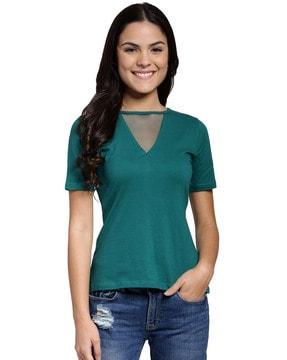 slim fit v-neck top