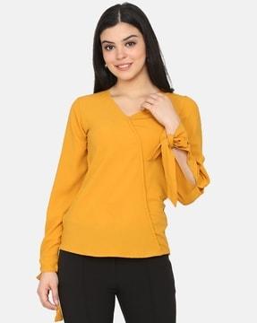 slim fit v-neck top