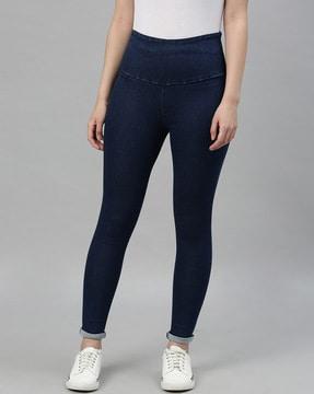 slim jeggings with elasticated waistband