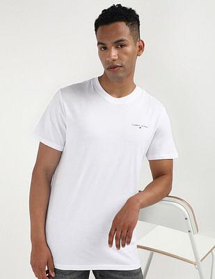 slim linear chest t-shirt